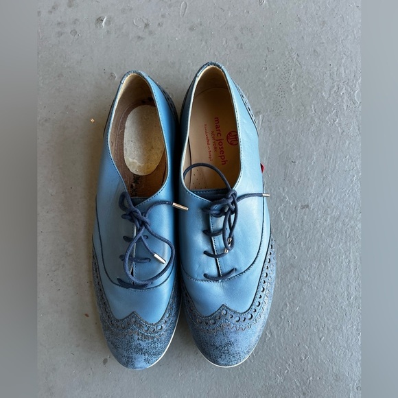 Marc Fisher NYC Golf The Original Golf Mocassin Blue Leather  Women's Size 9 - Picture 2 of 8